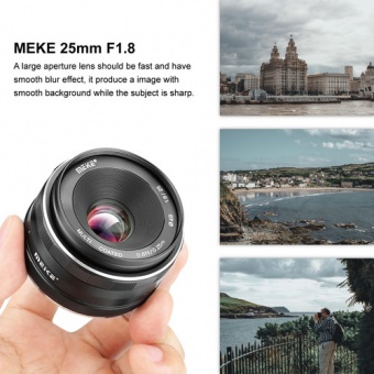 Объектив Meike MK-25mm f/1.8 Lens для Canon EF-M