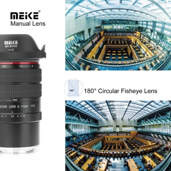 Объектив Meike MK-6-11mm f/3.5 Fisheye Lens Canon EF