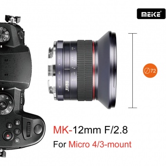 Объектив Meike MK-12mm f/2.8 для Micro 4/3
