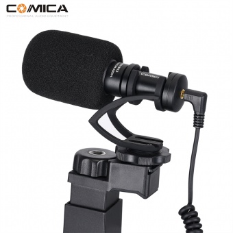 Микрофон-пушка Comica CVM-VM10-K1 кардиоида для смартфона