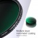 Светофильтр K&F Concept Nano-X 58mm Variable ND8-128 NDX HD Green-Coated