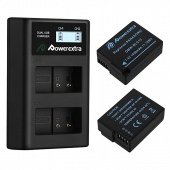 Аккумулятор Powerextra для Panasonic DMW-BLC12 2шт + зарядное устройство CO-7146