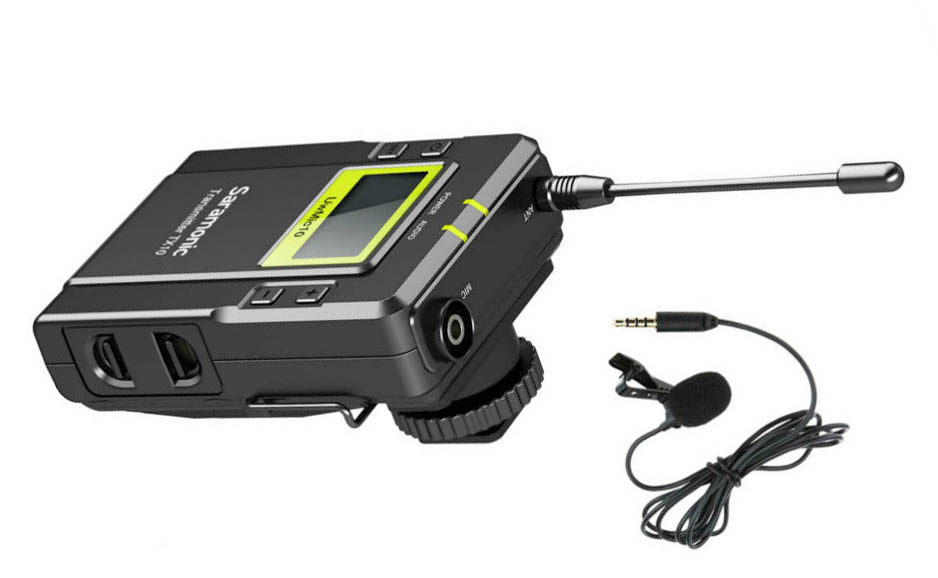 Передатчик Saramonic TX10/TX9 с микрофоном для радиопетлички UwMic10/UwMic9