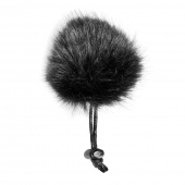 Ветрозащита меховая для петличных микрофонов серый/чёрный/белый