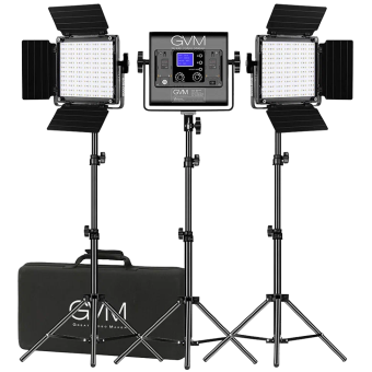 Студийный видеосвет GVM 800D-RGB-II-3L 40Вт RGB комплект 3шт